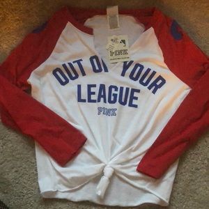 Pink MLB crop top
